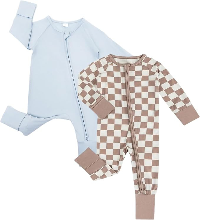 Bow Dream Bamboo Rayon Baby Pajamas Sleepers Newborn Clothes Rompers Outfit | Amazon (US)