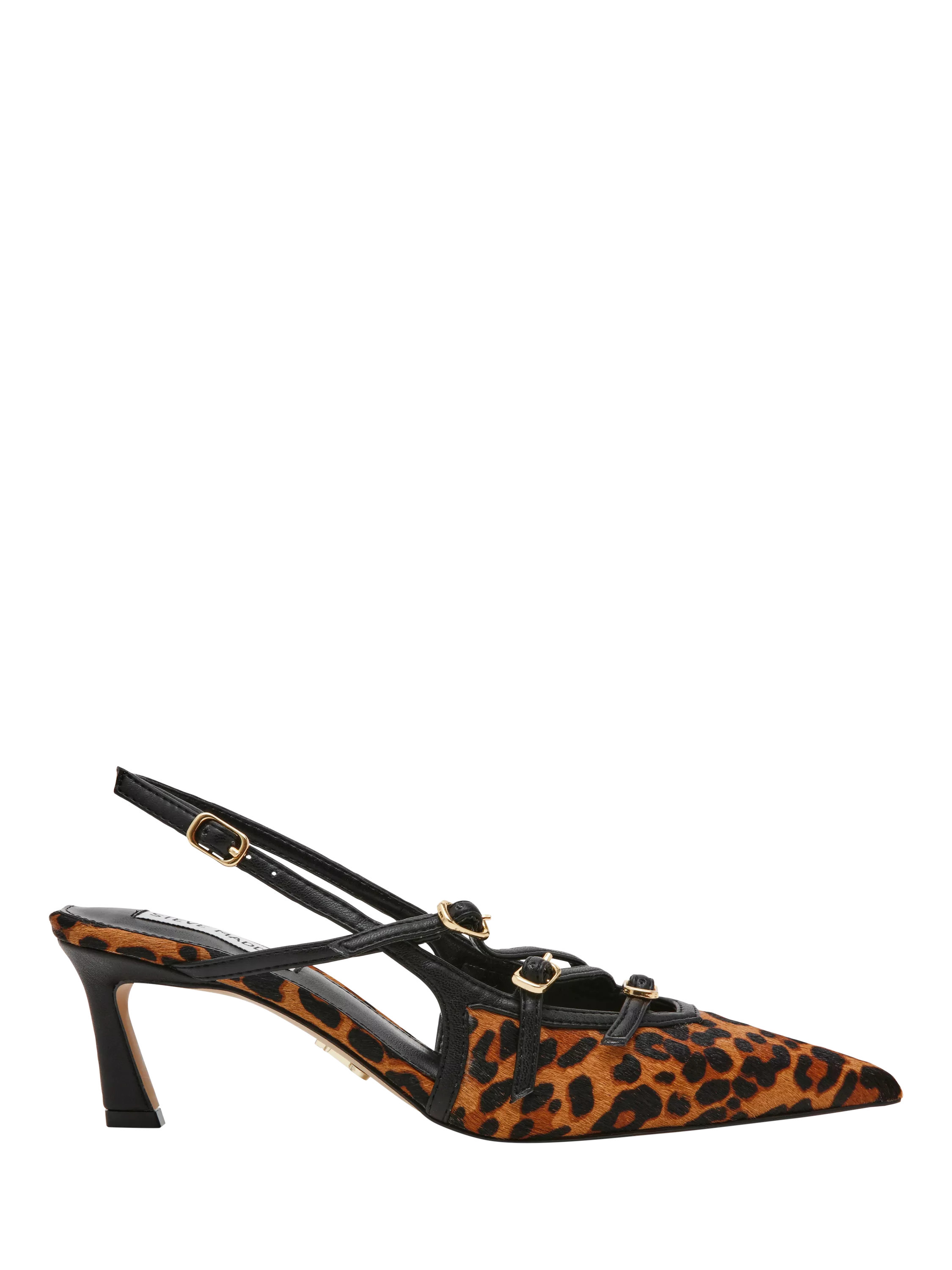 Steve Madden Liana Leopard Print Slingback Heels | John Lewis (UK)