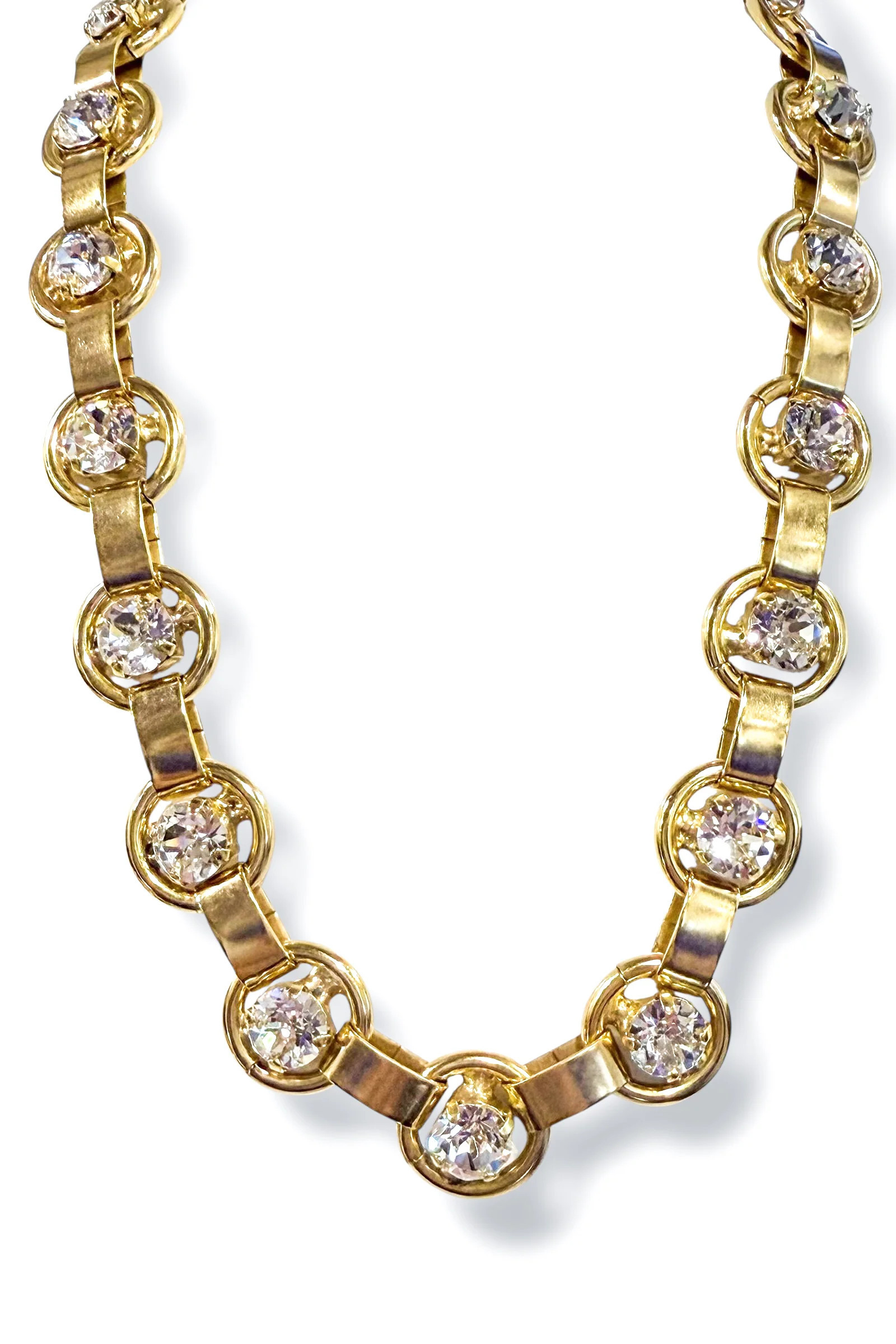 TOVA Link Antique Gold Necklace | The Willow Tree