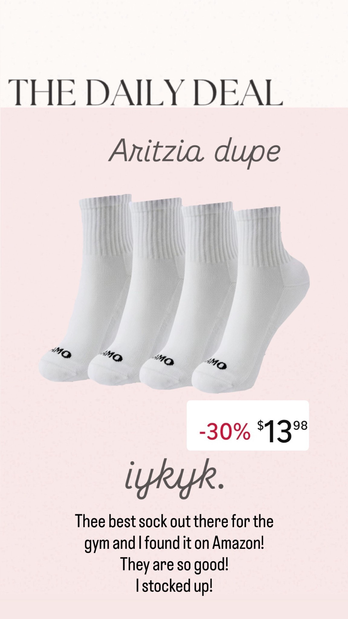 Thee best sock for the gym 

#LTKActive #LTKSaleAlert #LTKOver40