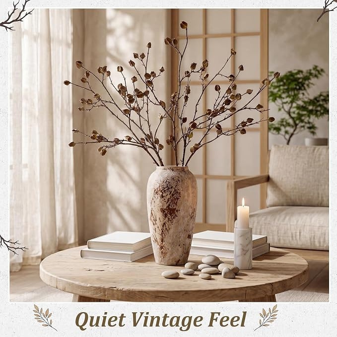 Hotop 6 pcs Artificial Berry Stems, 35.4in Faux Fall Branches for Tall Vases Long Stems Floral Re... | Amazon (US)