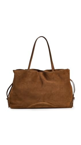 Tory Burch Women's Ella Suede Drawstring Tote, Caramel, One Size | Amazon (US)