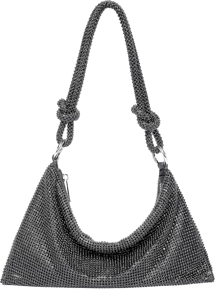 Rhinestone Purse Sparkly Evening Bag Small Sequin Party Wedding Disco Holiday Purses for Women | Amazon (US)