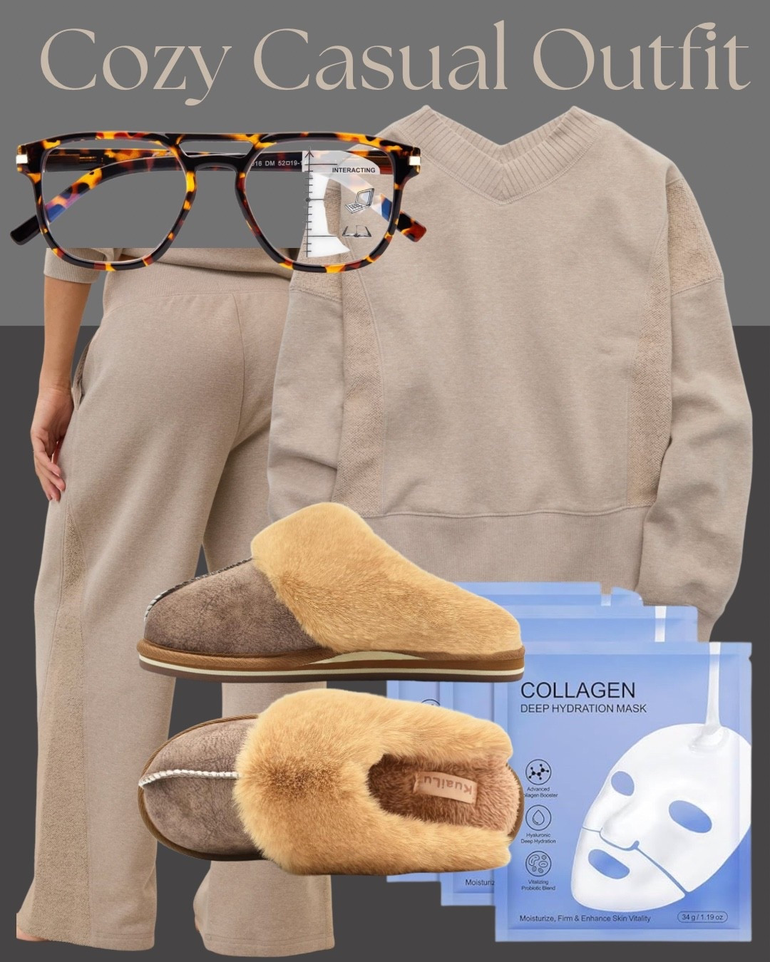 This is the kind of cozy casual outfit that works for slow mornings, work from home days, or running quick errands. The soft matching set feels relaxed but still looks pulled together, and the cozy slippers make it perfect for staying comfortable

#cozyoutfit #casualoutfit #loungewearstyle #neutraloutfit #matchingloungewear #comfortwear #athomeoutfit #cozycasual #ltkstyle #ltkfashion

If you want, I can also giv

#LTKootd