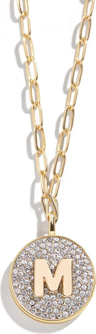 Pavé Inital Pendant Necklace | Nordstrom