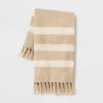 Faux Mohair Throw Neutral - Threshold™ | Target