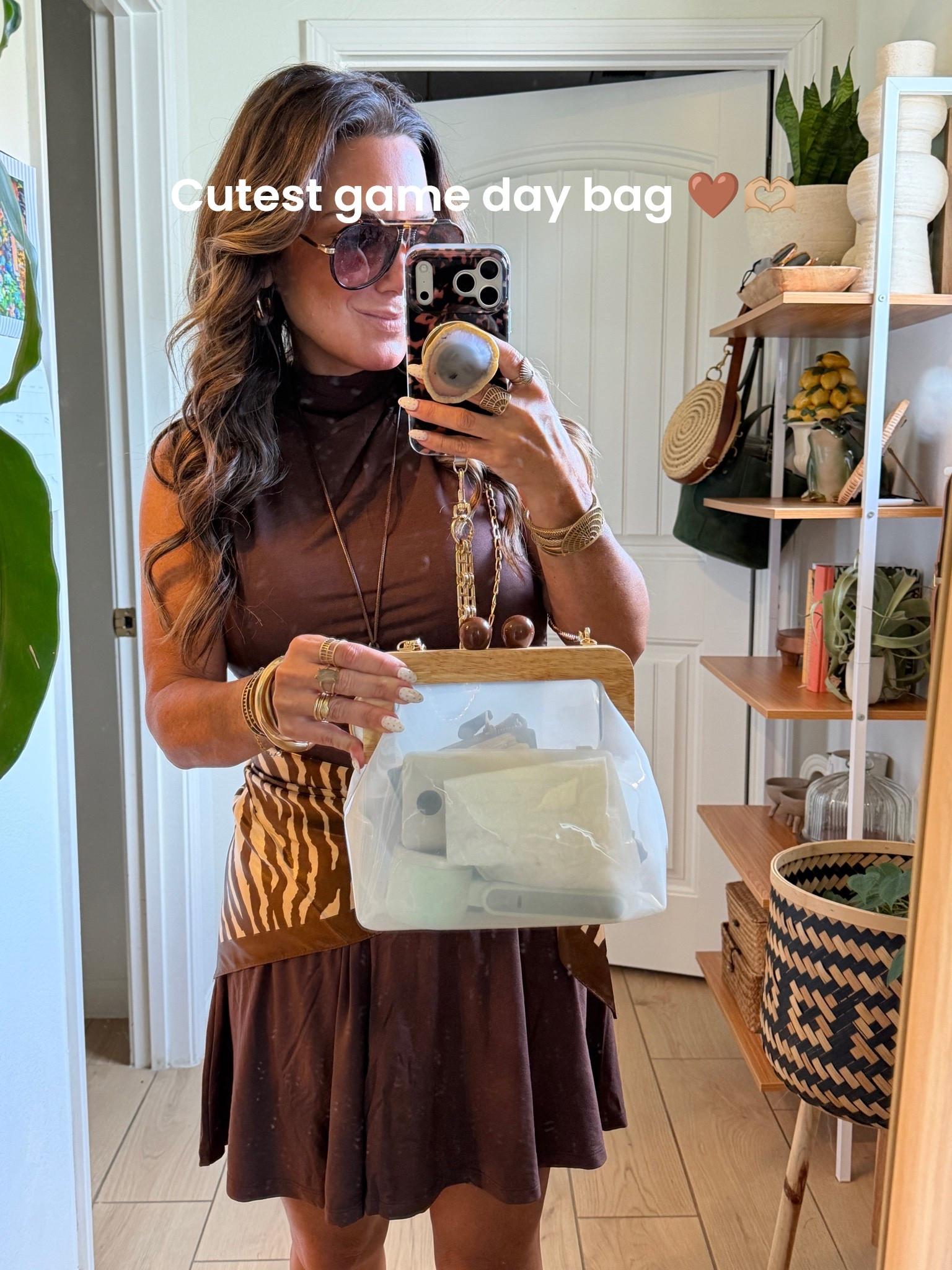 LSU GAME day neutral fit 🤎🐅👏🏼🐅🤎
Wearing size small petite in dress.  
Rest is from Amazon 💫💫

#LTKdayinmylife #LTKOver40 #LTKSeasonal