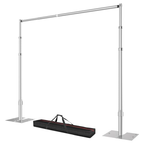 Pipe and Drape Backdrop Stand, 12x10ft Heavy Duty Adjustable Background Frame with Metal Base, Back Drop Holder for Parties Photography Wedding Photoshoot Decoration | Amazon (US)