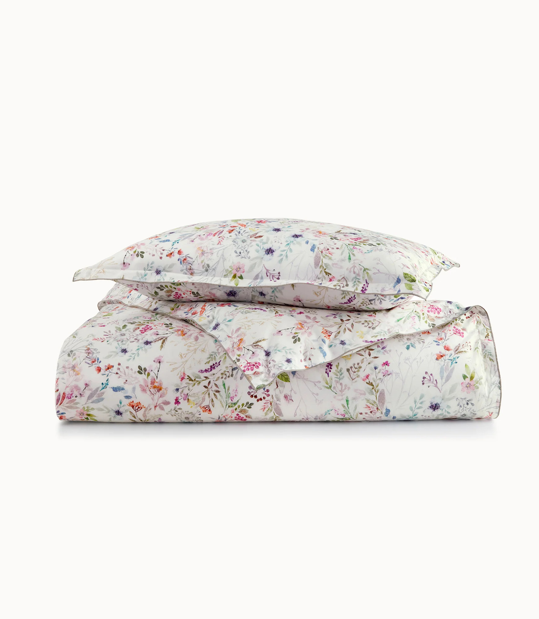 Percale Duvet Cover: Chloe Floral Percale Duvet Cover | Peacock Alley | Peacock Alley | Luxury Bedding & Bath Linens