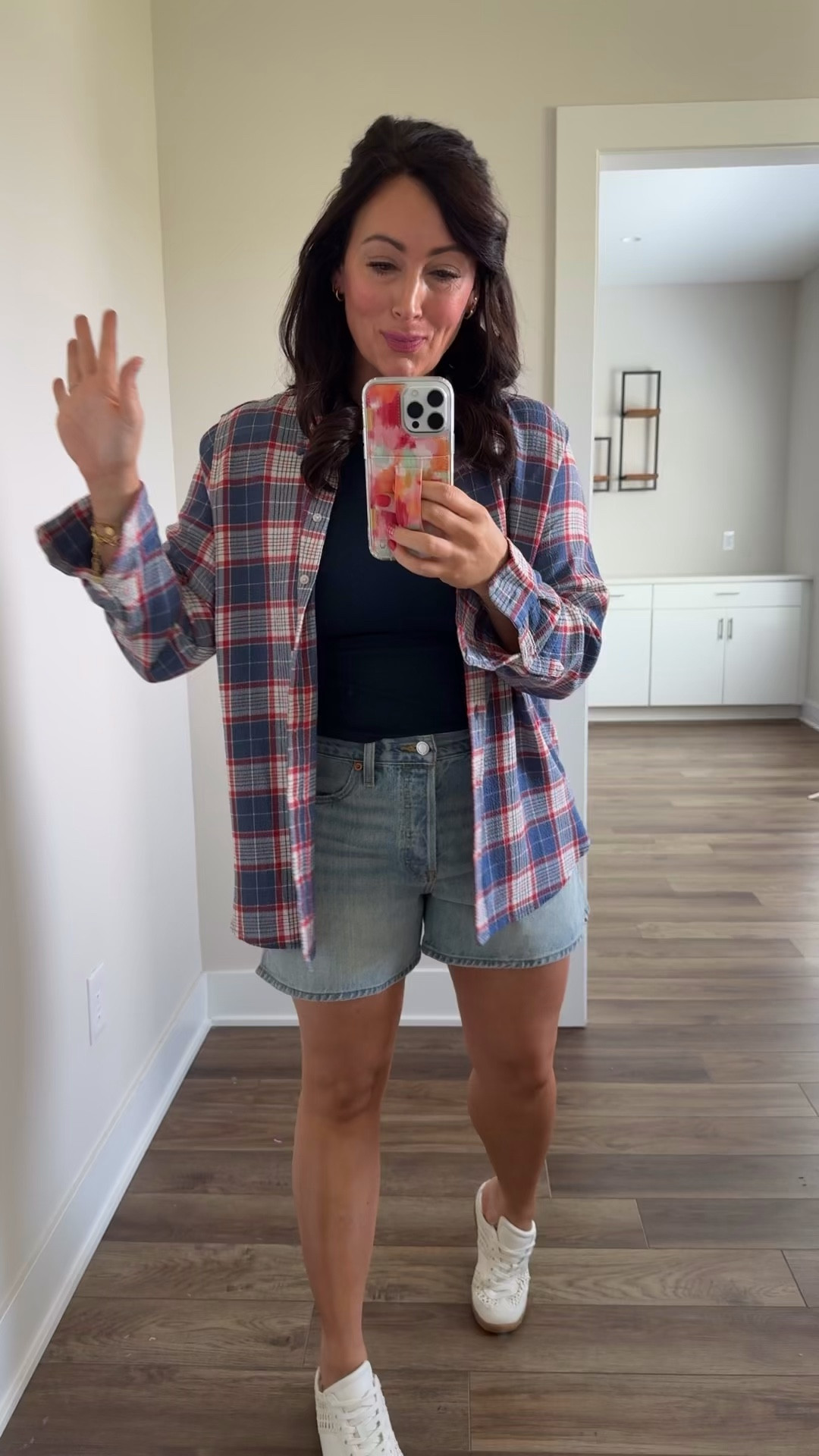 TARGET TUESDAY 🎯 
• medium flannel, oversized fit
• size 8 denim shorts 

#LTKgrwm #LTKootd #LTKSeasonal