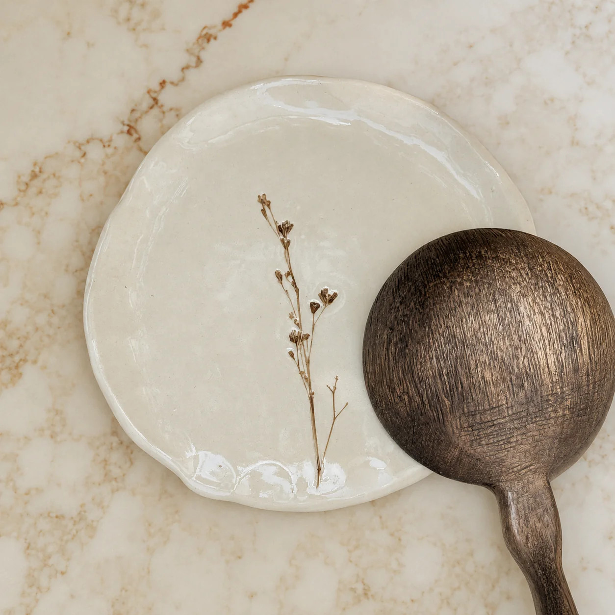Pressed Floral Spoon Rest | Cottage and Key