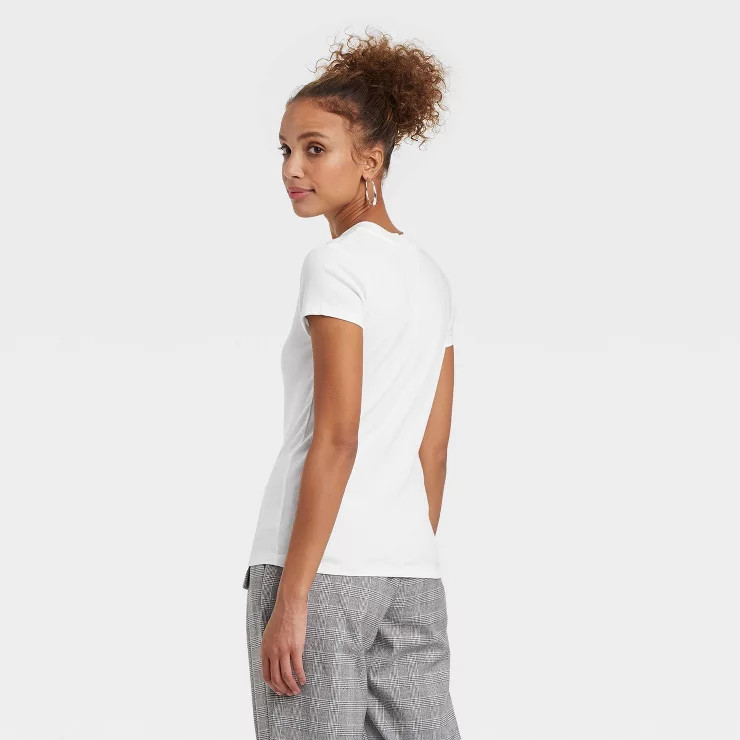 Women's Short Sleeve Ribbed T-Shirt - A New Day™ | Target