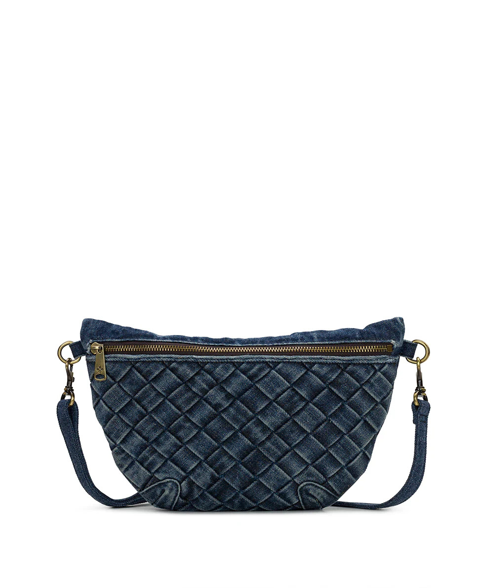 Tinchi Belt Bag - Washed Woven Denim | Patricia Nash Designs