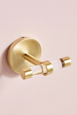 Mikayla Lucite Bath Hook | Anthropologie (US)