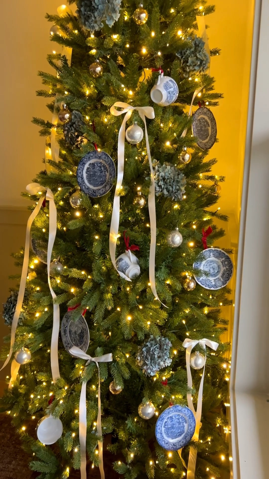 Vintage blue and white plates on Christmas tree

#LTKHoliday #LTKGiftGuide