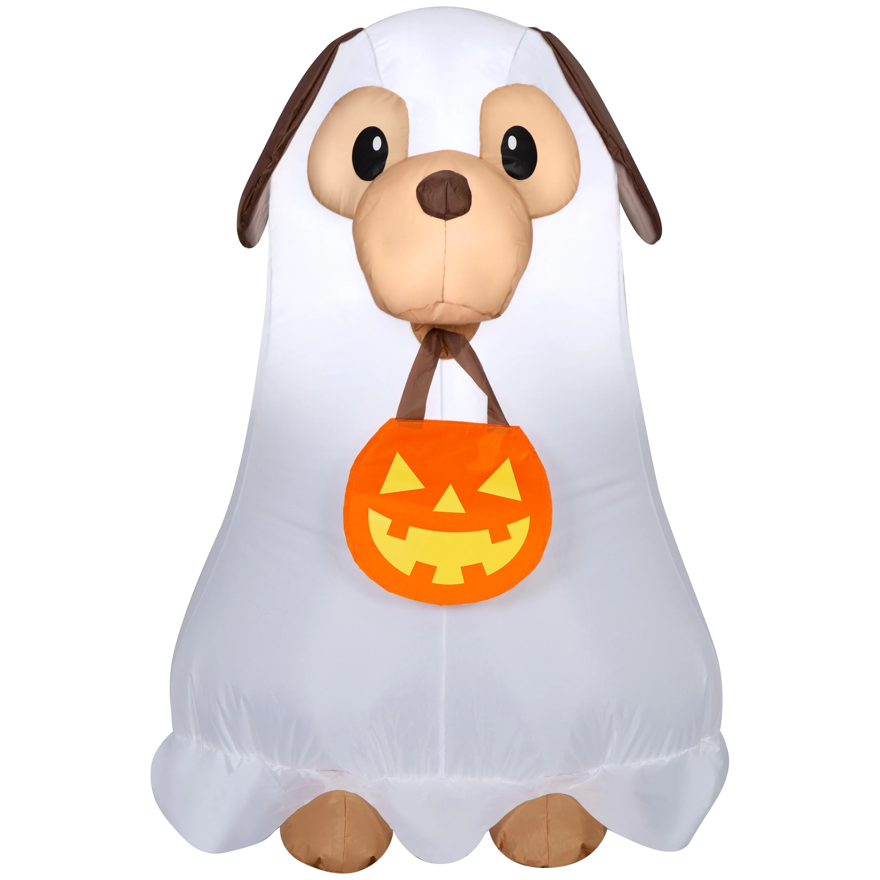 Halloween Plush Dog with Jack o' Lantern Porch Door Greeter Decoration, 16 in, by Way To Celebrat... | Walmart (US)