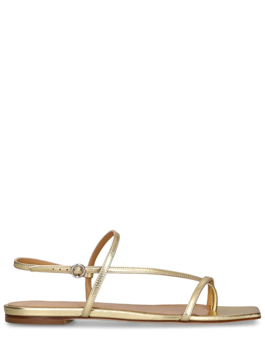 10mm hohe Ledersandalen „Ella“ | Luisaviaroma