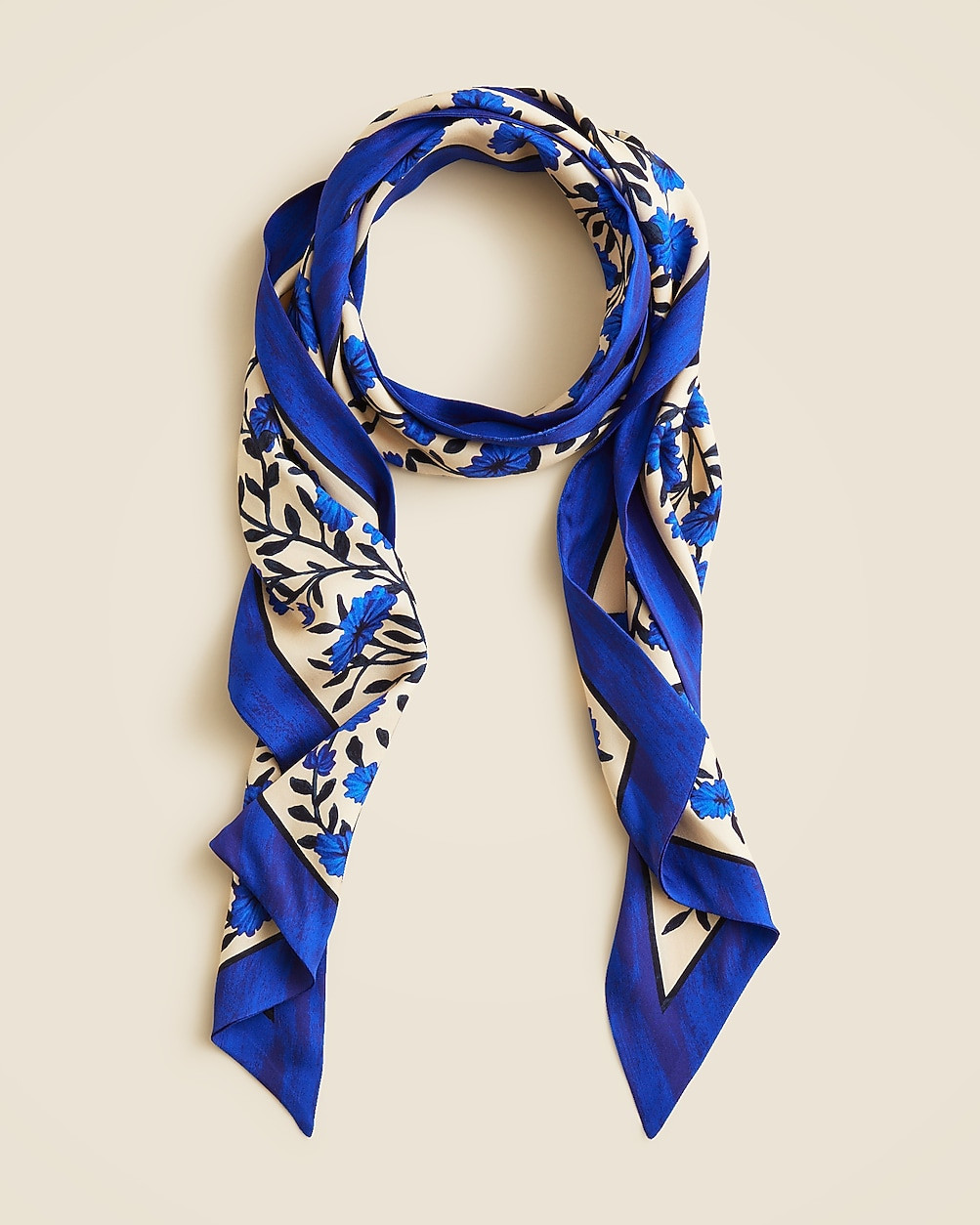 Printed silk scarf | J. Crew US