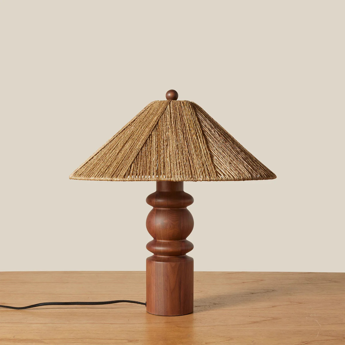 Alhambra Table Lamp | Sculptural Wood Table Lamp | Casa Zuma