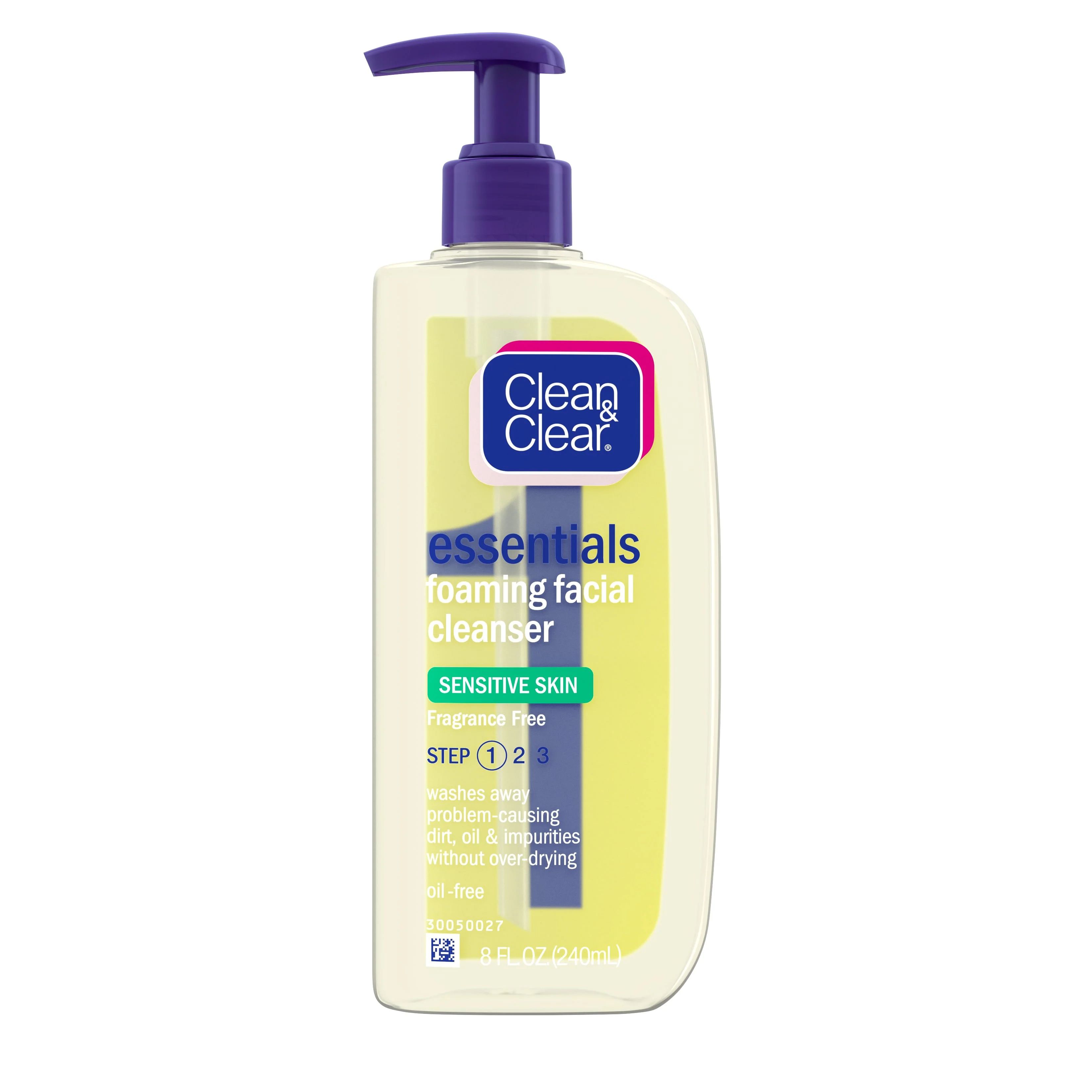 Clean & Clear Essentials Foaming Face Wash for Sensitive Skin 8 fl. oz - Walmart.com | Walmart (US)