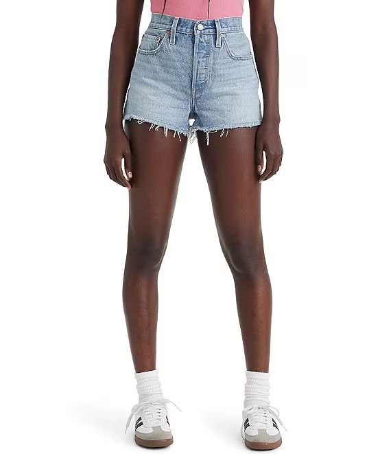 Levi's® 501 High Rise Frayed Hem Shorts | Dillard's