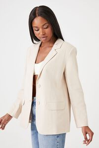 Linen-Blend Notched Blazer | Forever 21 (US)