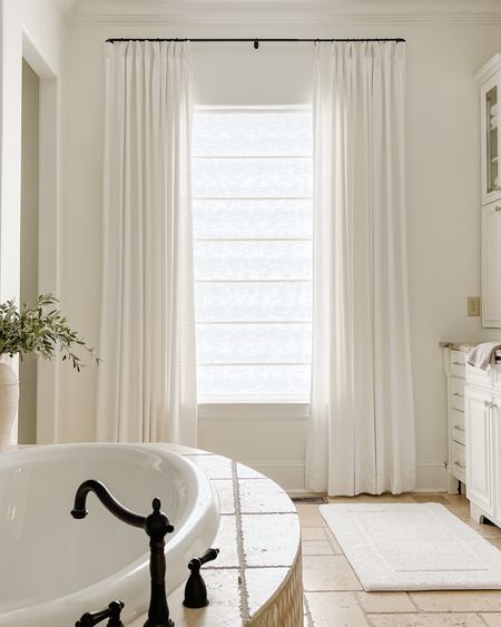 Sharing the changes we made in our bathroom and all of the sources. The window treatment made the biggest difference in the space. 

#LTKsalealert #LTKunder50 #LTKhome
