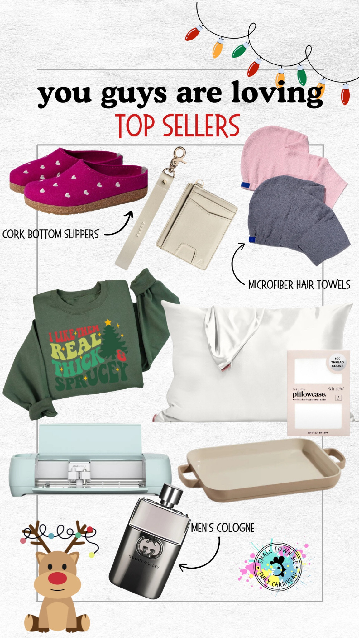 You guys are loving these items! Microfiber hair towels, Christmas sweatshirts, our place pans, Cricut explore, satin pillow cases, wrist wallet from Andar and men’s cologne 

#LTKHoliday #LTKFamily #LTKGiftGuide