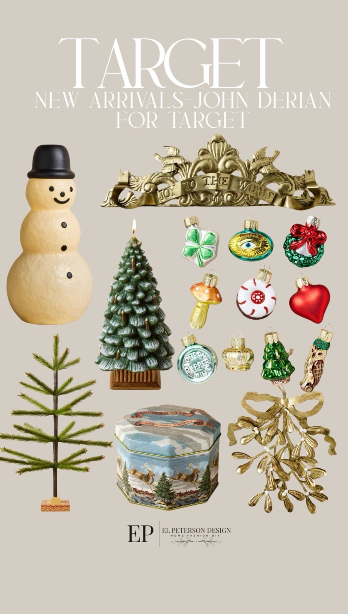 Target 
New Arrivals
Ornaments 
Tree
Snowman
Hooks
Christmas container

#LTKHome