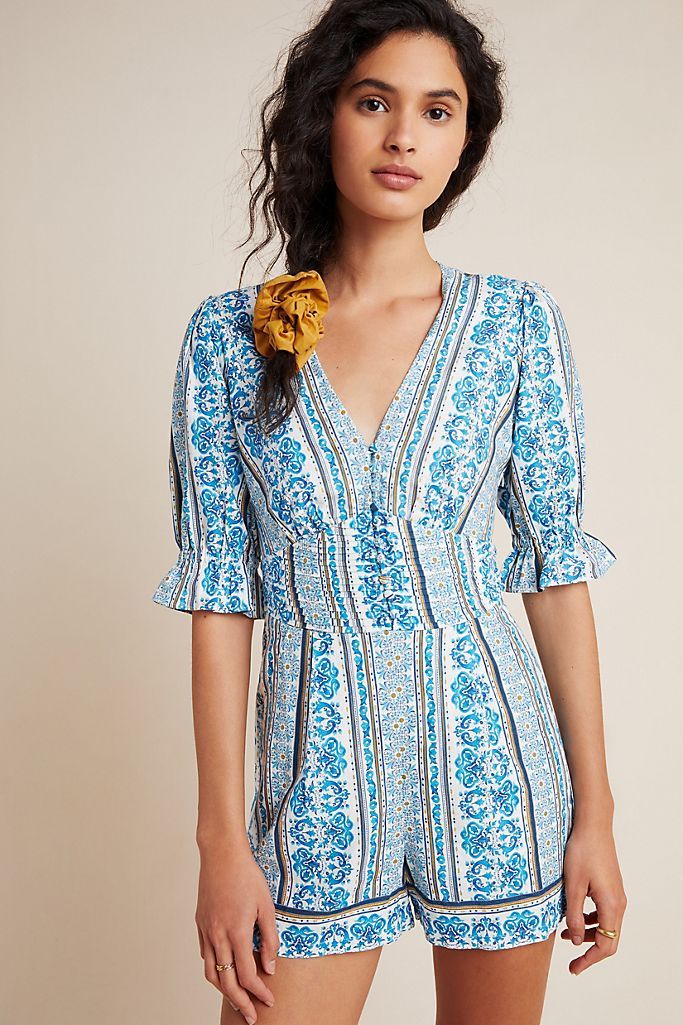 Farm Rio Evie Romper | Anthropologie (US)