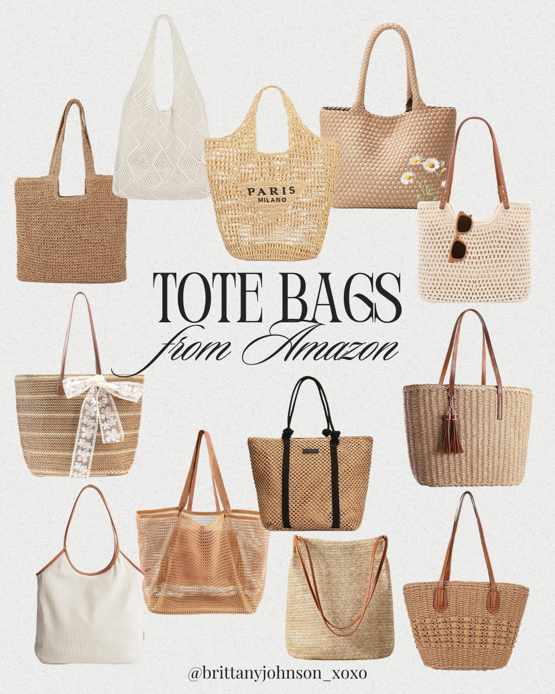 Amazon tote bag roundup 🤎 perfect for beach days, pool trips, travel, teacher bags + everyday errands! So many cute woven styles for summer ☀️

spring, summer, handbag, purse, beach bag, pool bag 

 #LTKootd #LTKSeasonal #LTKTravel