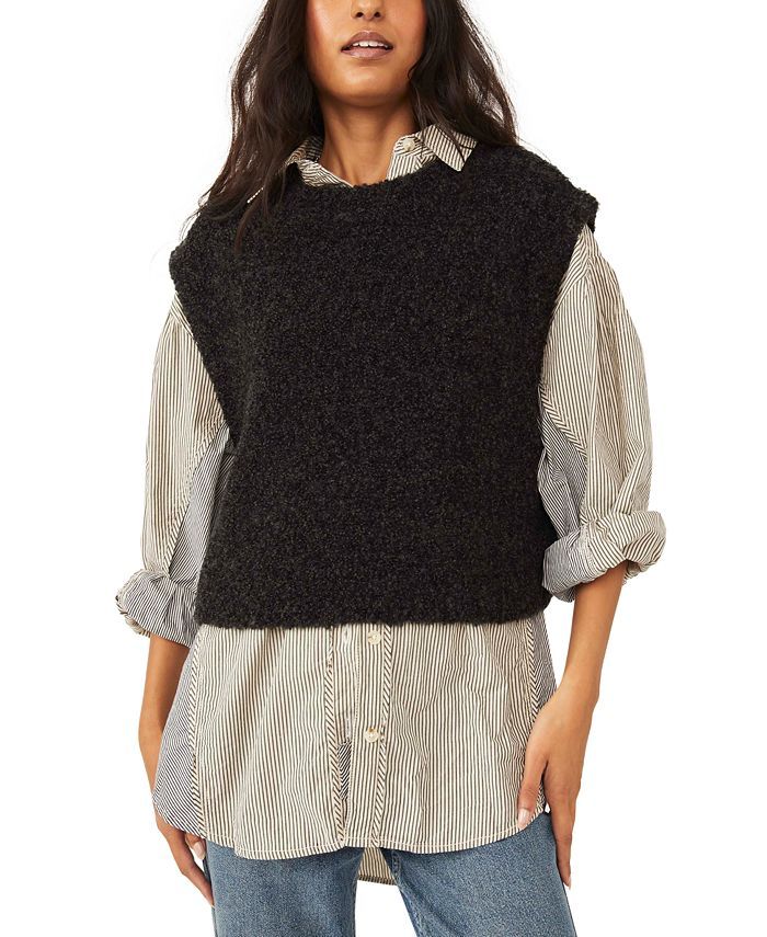 Free People Margot Sweater Vest & Reviews - Sweaters - Women - Macy's | Macys (US)