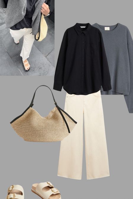 Simple neutrals for an easy outfit. Arket, M&S, H&M, Zara

#LTKeurope #LTKover40