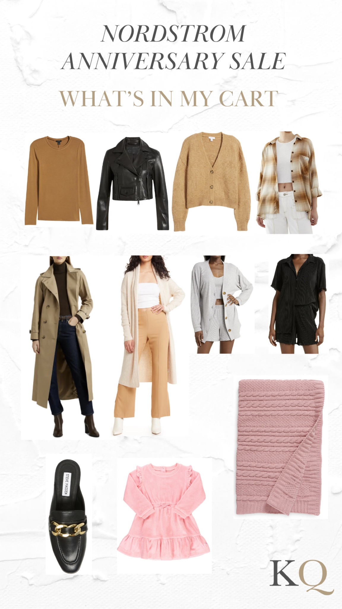 Nordstrom anniversary sale: what’s in my cart 

#leatherjacket #sweater #longsleeve #cardigan #trenchcoat #matchingswt #pajamas #pjs #loungewear #babyoutfit #flannel #bdg #urbanoutfitters #allsaints #halogen #openedit #ralphlauren #stevemadden #mules #fallstyle #falloutfit #fallfashion #nsale #nordstromsale

#LTKSeasonal #LTKxNSale
