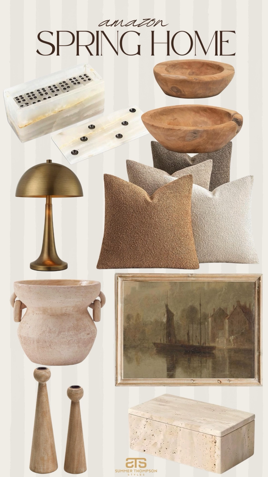 Amazon. Trending. Best sellers. Viral. Affordable. Wooden bowls. Table lamp. Ceramic. Stoneware. Wall art  

#LTKHome #LTKSeasonal