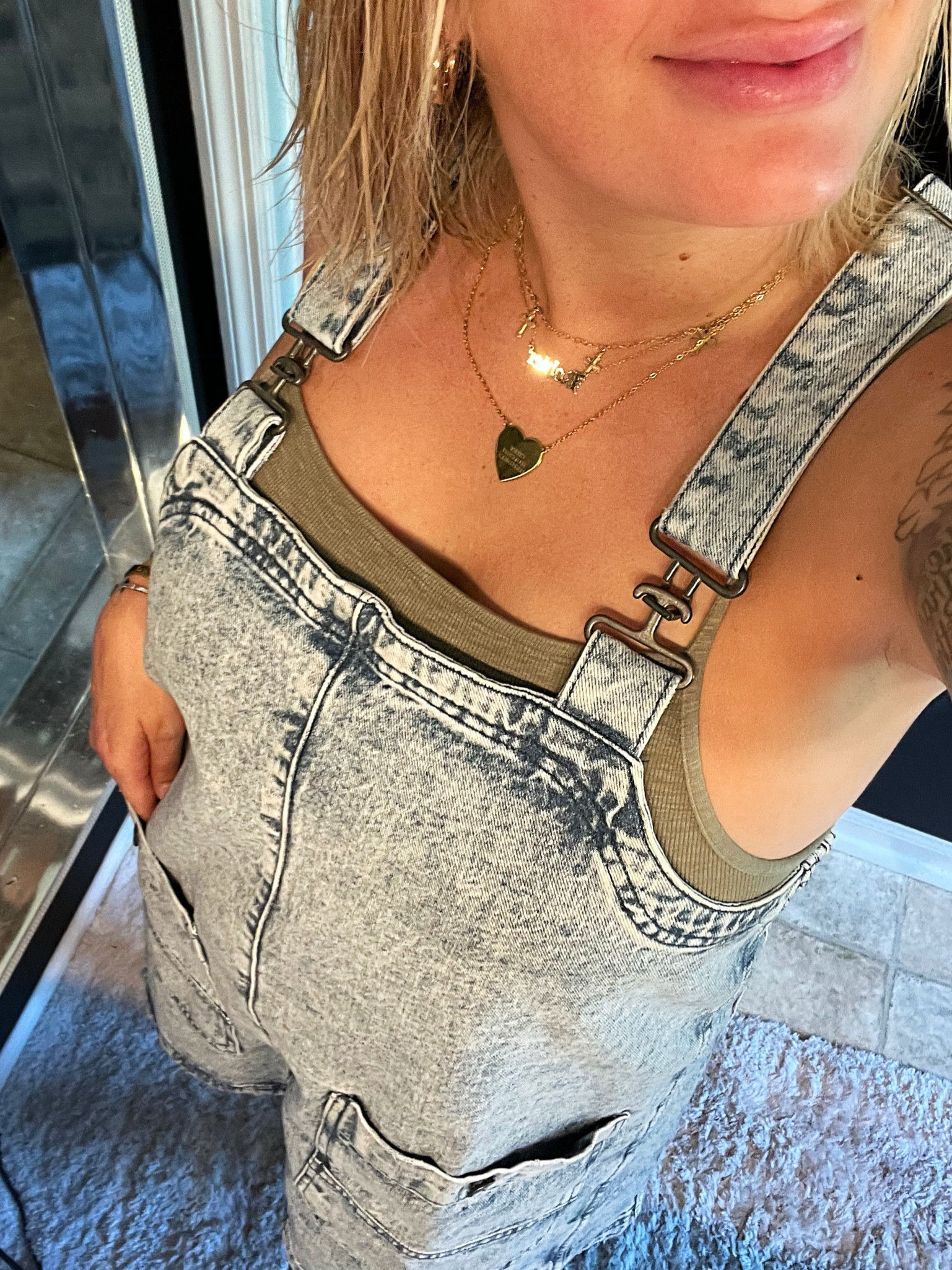 Living in this denim overall dress this summer ✨ I’m in size medium 

#LTKMidsize #LTKSeasonal #LTKSummerSales