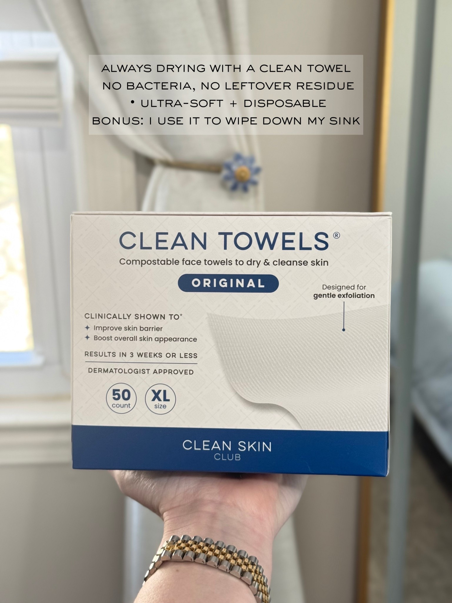 Step 3: drying with a clean towel.

These disposable face towels help prevent bacteria transfer and are ultra-soft on the skin. They also pick up any leftover makeup residue after cleansing.

A simple switch that supports clearer, healthier skin.

Full nighttime routine linked below 🤍

disposable face towel, acne prevention, hygienic skincare, clean beauty tools

#LTKmorningroutine #LTKBeauty #LTKselfcare