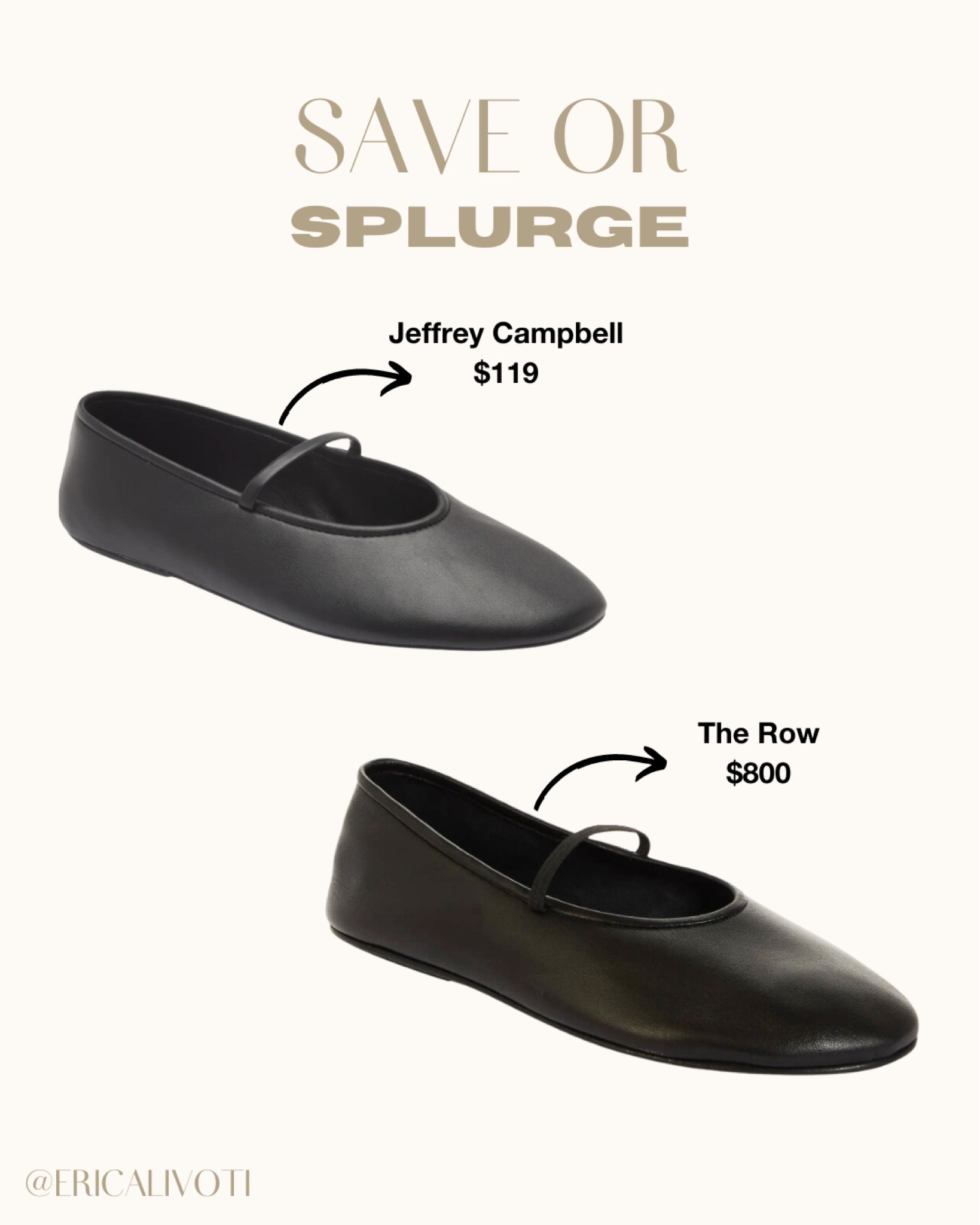 Save or Splurge — The Row / Jefferey Campbell Ballerina Flats

#LTKSeasonal #LTKstyletip #LTKMostLoved