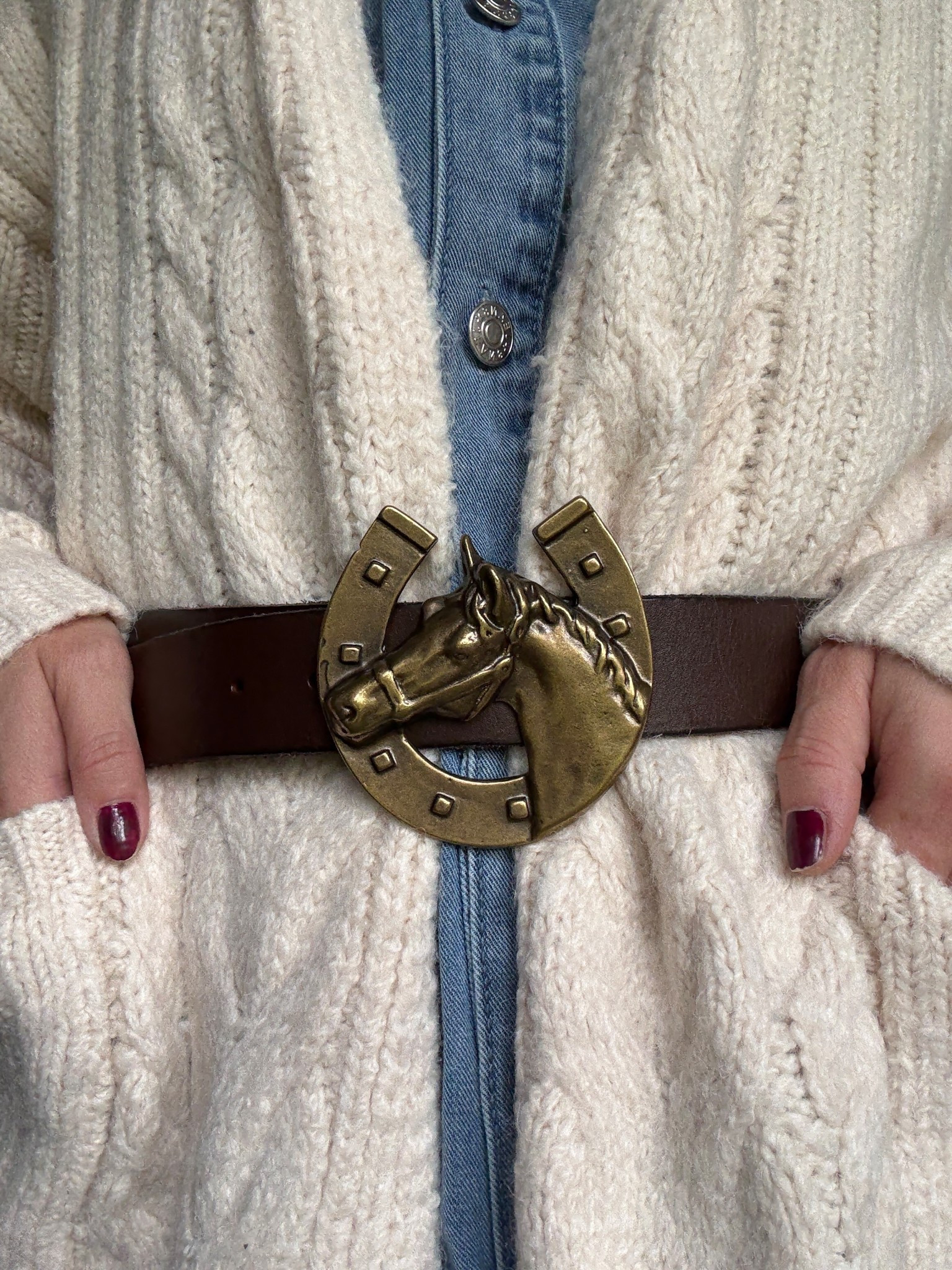 Another Target sweater paired with my favorite horse belt! 

#LTKFindsUnder50 #LTKSeasonal #LTKHoliday