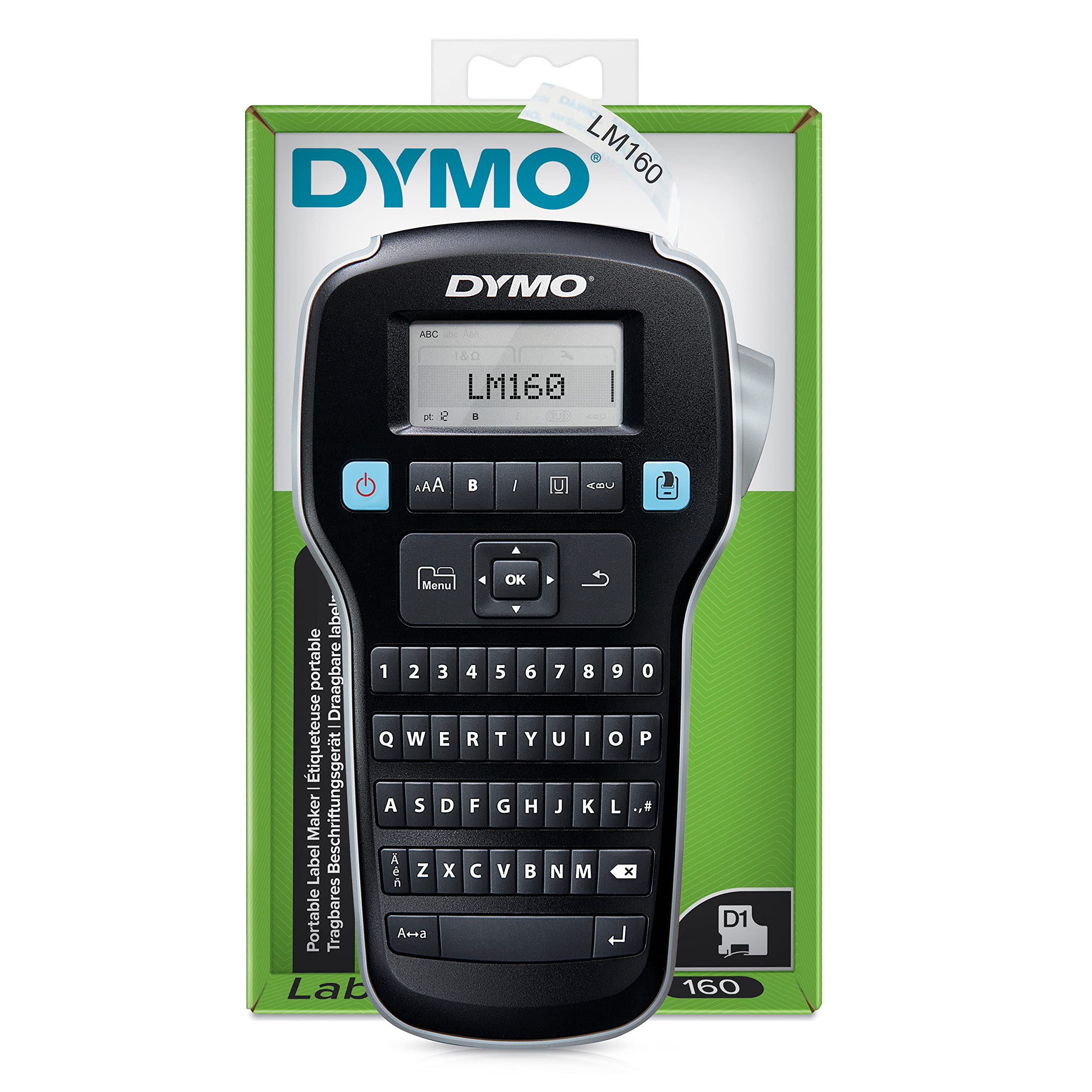 Dymo LabelManager 160 Label Maker | Handheld Label Printer with QWERTY Keyboard | Includes Black ... | Amazon (UK)