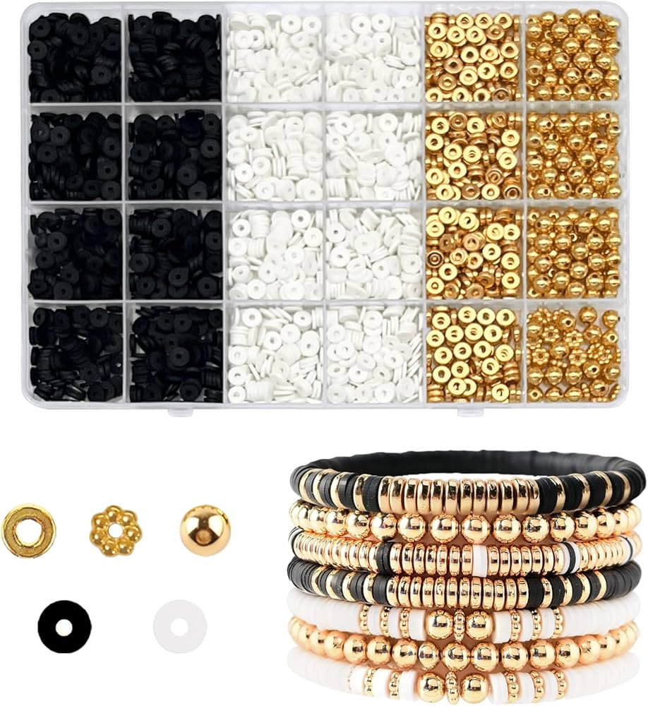 SEMATA Friendship Bracelet Kit Bracelet Making Kit for Girls Clay Beads for Bracelets Making Kit ... | Amazon (US)