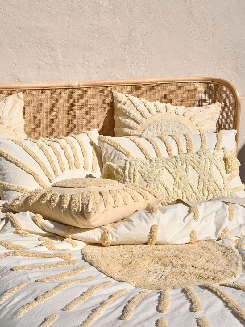 5 Pcs Sun Tufted Duvet Cover Set Twin Queen King Comforter - Etsy | Etsy (US)