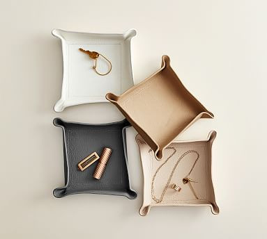 Quinn Leather Catchall Tray | Pottery Barn (US)