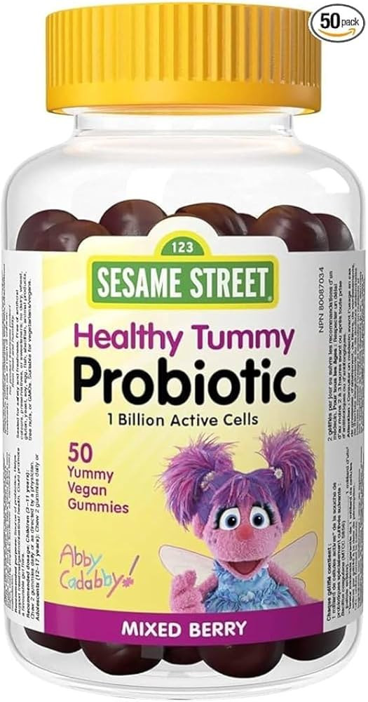 Sesame Street Healthy Tummy Probiotic by Webber Naturals, 50 Gummies, Supports Intestinal Health,... | Amazon (CA)