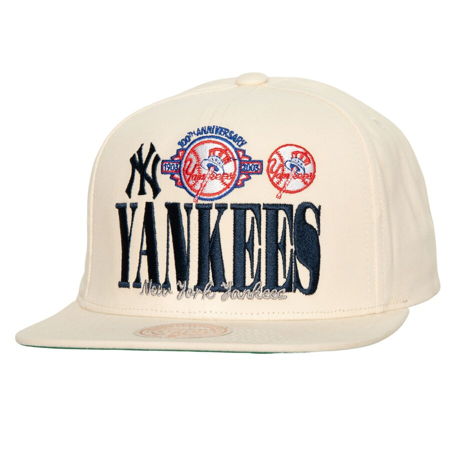 New York Yankees Mitchell & Ness Reframe Retro Snapback Hat - Cream | Lids