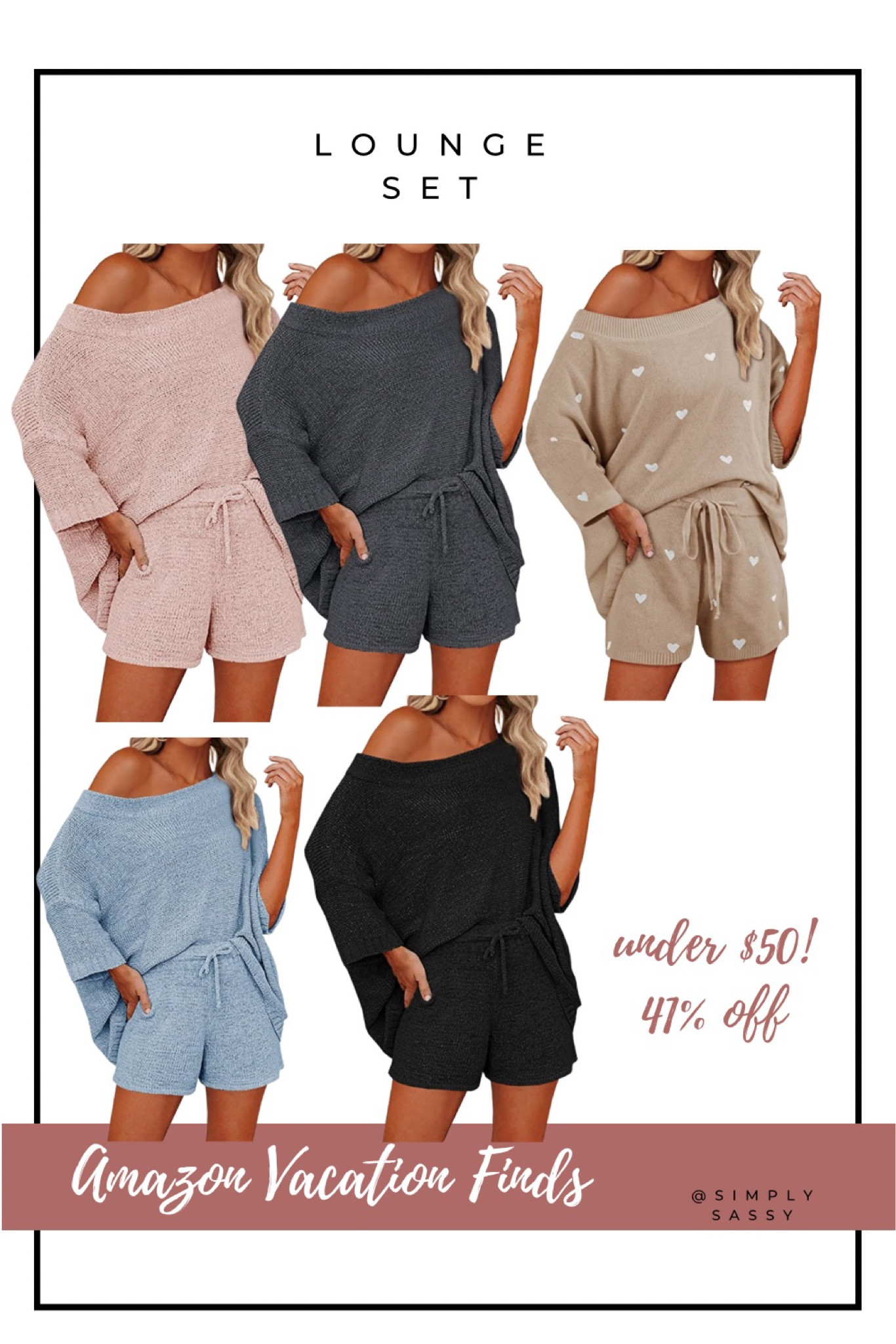 Vacation lounge set, pajama set, resort wear, vacation wear, lounge set 

#LTKsalealert #LTKunder50 #LTKstyletip