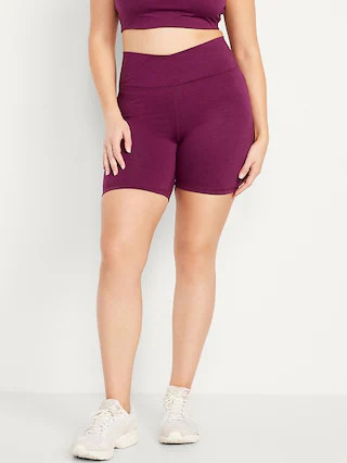Extra High-Waisted CloudComfy Biker Shorts -- 6-inch inseam | Old Navy | Old Navy (US)