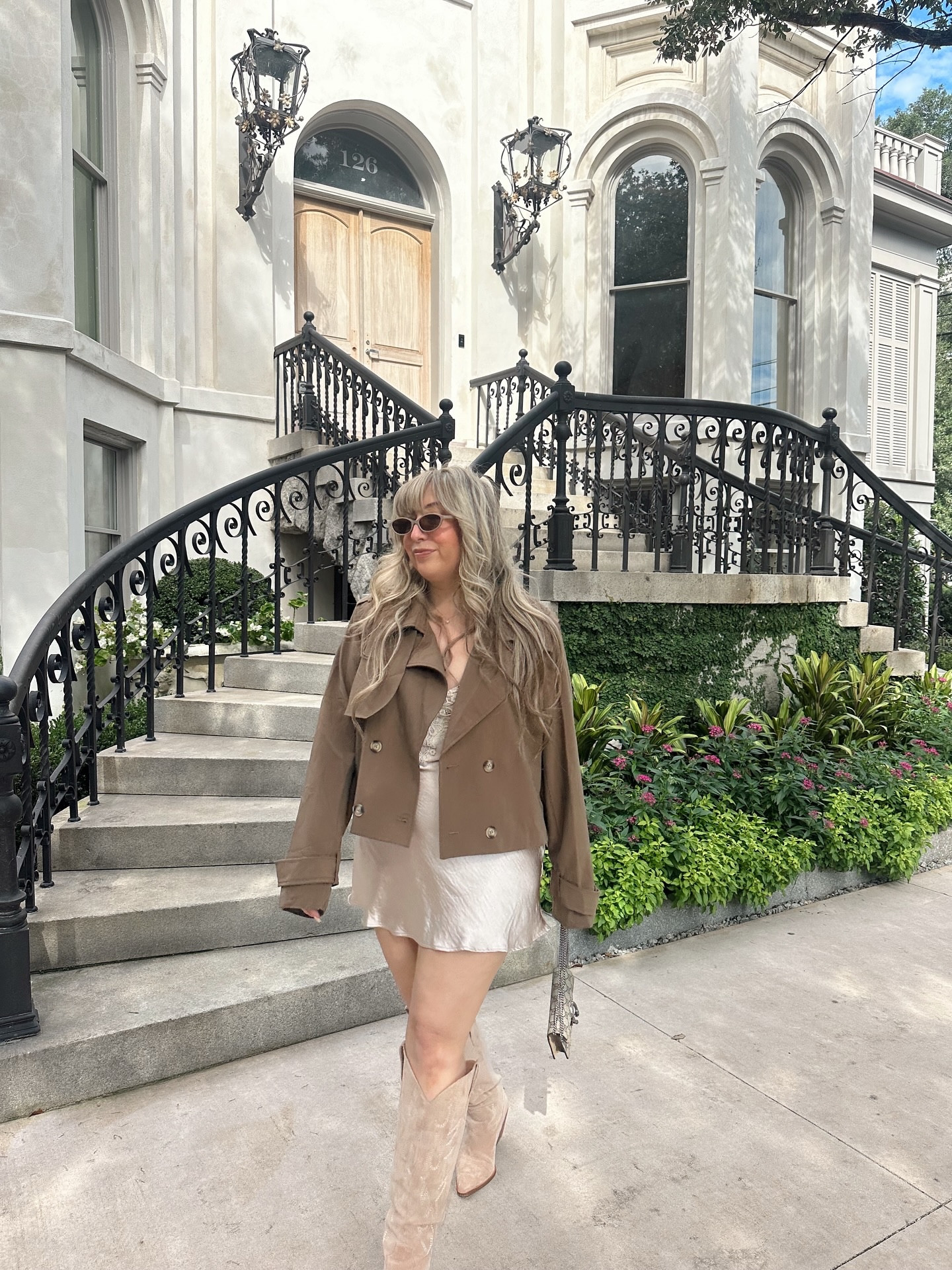 Happy October🤍 my bday month, spooky szn, and really what finally feels like fall to me. Searched high and low for the perfect cropped trench, found it at @lulus and paired it with the yummiest silky fall slipdress. 

Comment OCT and I’ll DM you links to shop! You can also find everything on my LTK/ShopMy 

#lulus #lulusambassador #lovelulus