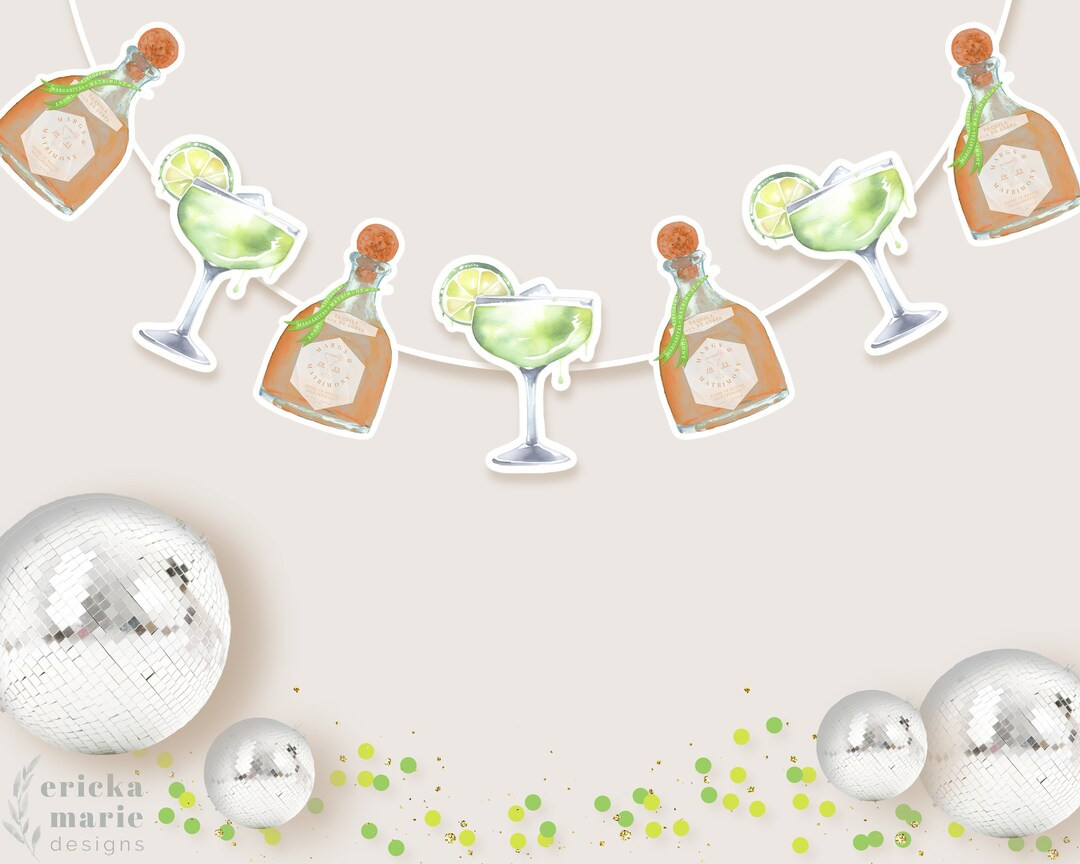 Margs and Matrimony Margaritas and Tequila Garland - Etsy | Etsy (US)