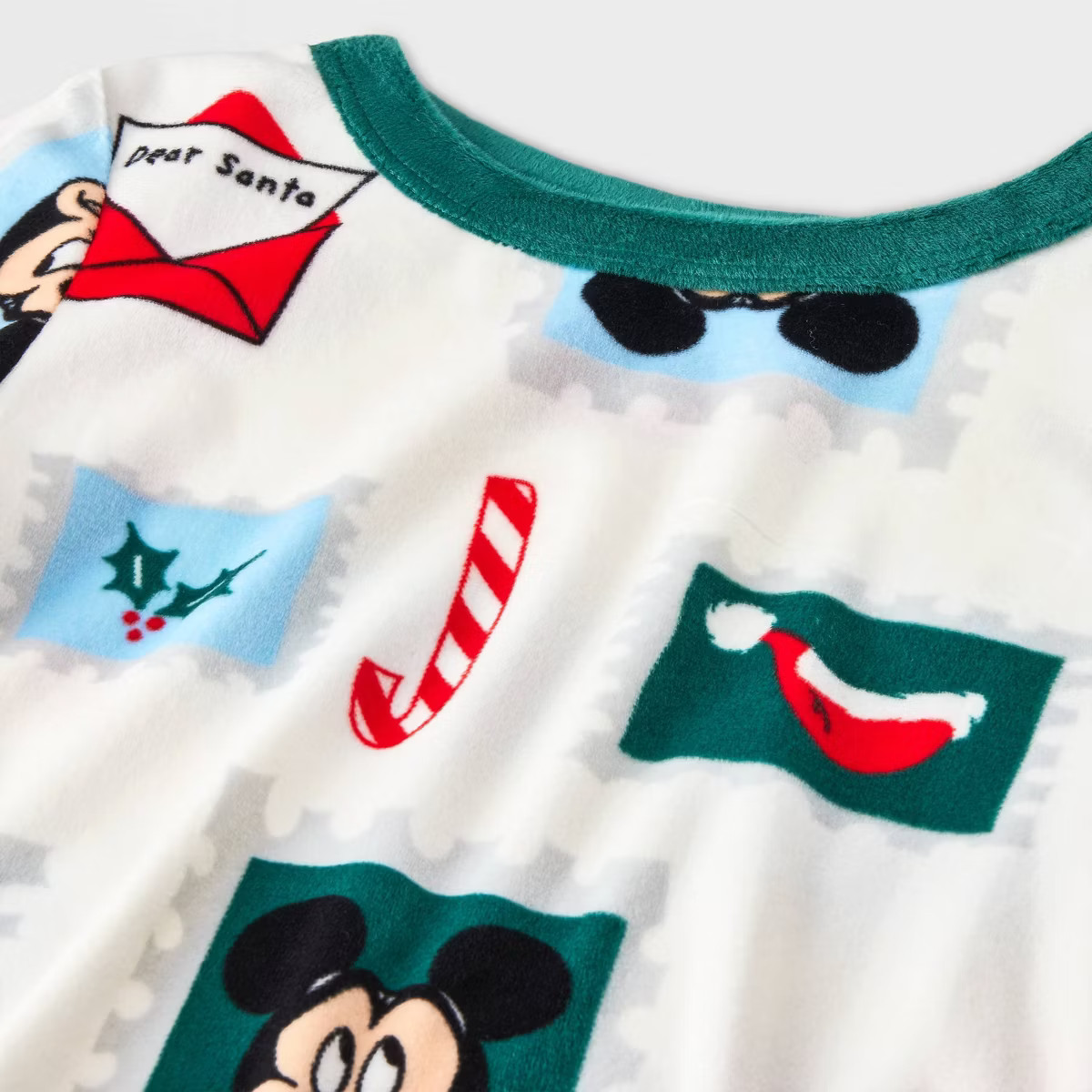 Toddler 2pc Snuggly Soft Mickey And Minnie Christmas Pajama Set - White | Target